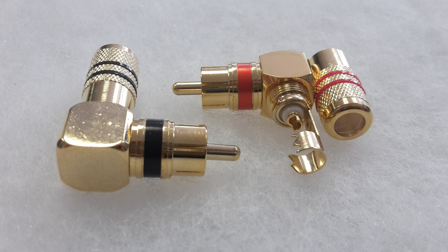 RCM 90 Angled Gold Red/Black (COPPIA)