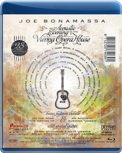 Joe BONAMASSA - AN ACOUSTIC EVENING AT THE VIENNA OPERA HOUSE (Blu-Ray Disc)