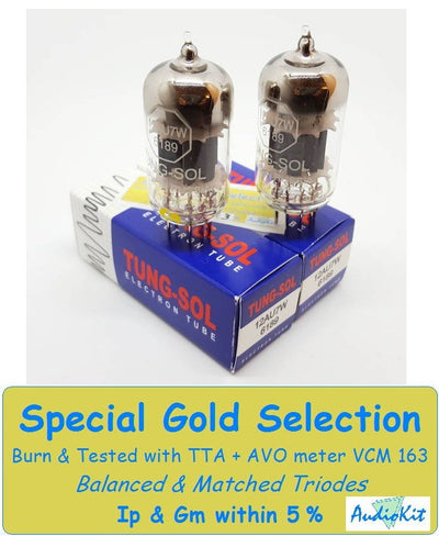 12AU7W-6189-ECC82 Tung-Sol - 2% SPECIAL SELECTION - Coppia (v66-v69)