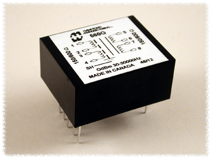 Hammond 560N - Matching Transf 150/600 ohm - 10K/40K ohm