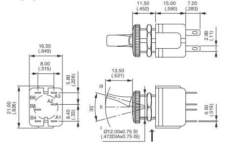 KM4646Ag Interr/Deviatore Bipol 250V 4A