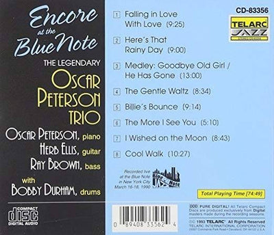 Oscar PETERSON TRIO - ENCORE AT THE BLUE NOTE (CD)