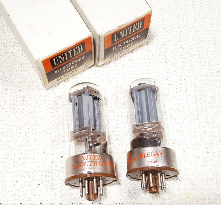 6L6GAY UNITED USA Coppia NOS-NIB (V5 - V6)