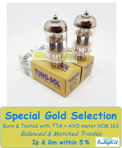 ECC803S-12AX7 Tung-Sol Gold - 3% SPECIAL SELECTION - Coppia (v428-v431)