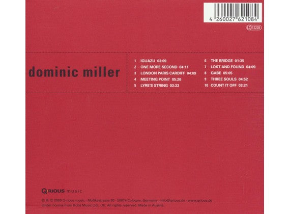 Dominic MILLER - FOURTH WALL (CD)