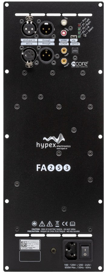 FA123 FusionAmp Hypex - 2x125W+1x100W Ncore