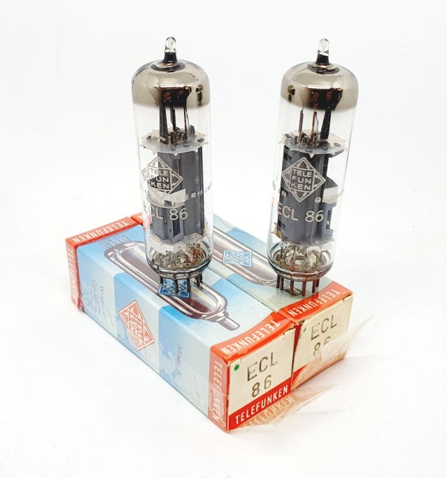 ECL86 - 6GW8 Telefunken Germany Diamond NOS-NIB Coppia (v2 - v4)