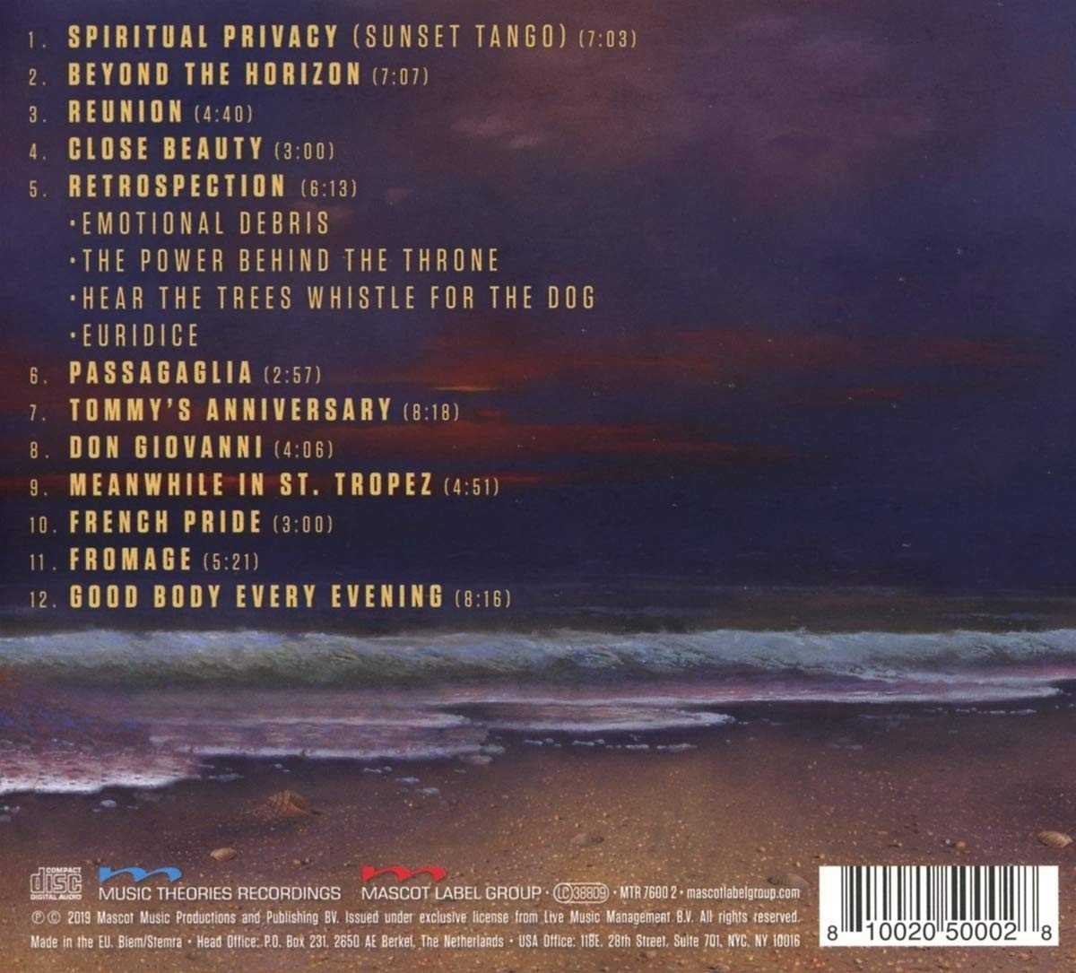 Jan AKKERMAN - CLOSE BEAUTY (CD)