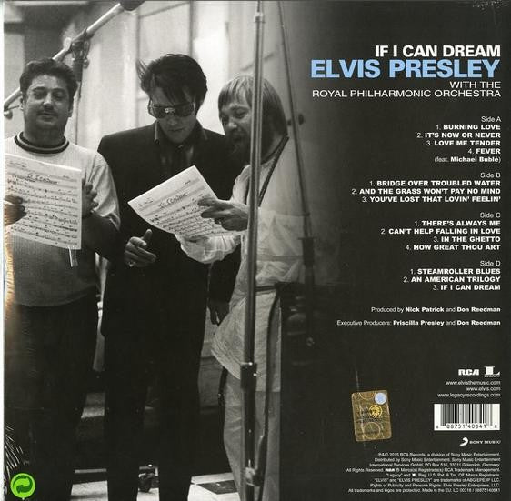 Elvis PRESLEY with the ROYAL PHILHARMONIC ORCHESTRA- IF I CAN DREAM (2 LP)