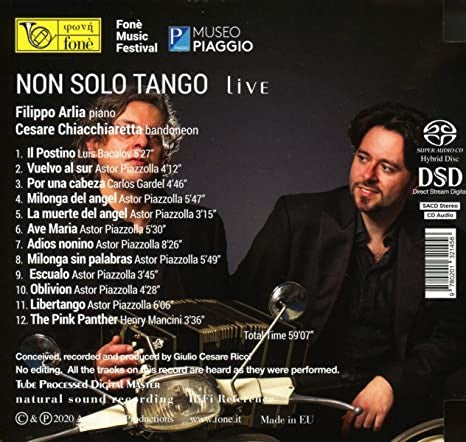 Filippo ARLIA, piano - Cesare CHIACCHIARETTA, bandoneon - NON SOLO TANGO, Live - (SACD)