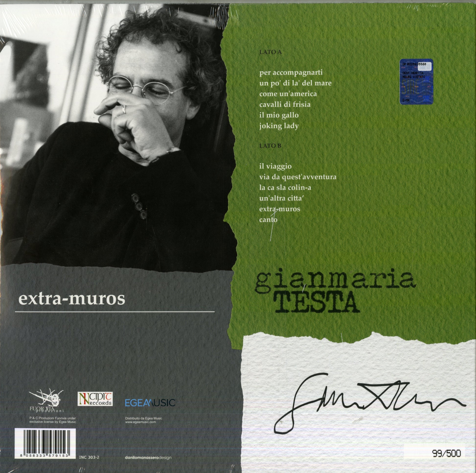 Gianmaria TESTA - EXTRA-MUROS (LP)