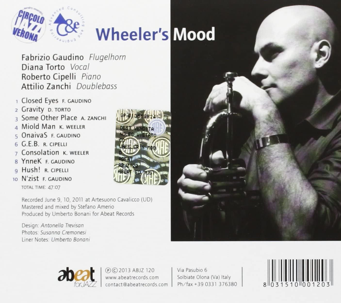 Fabrizio GAUDINO - WHEELER'S MOOD (CD)