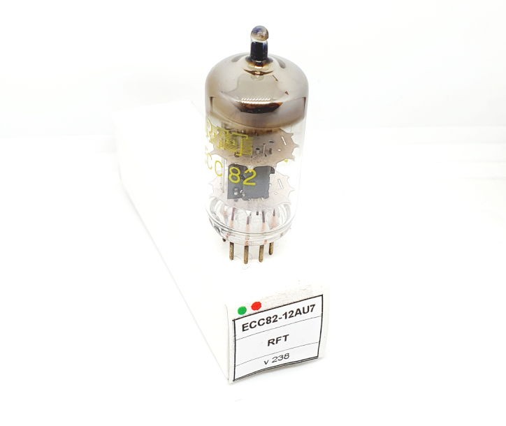 ECC82 - 12AT7 RFT Small Plates NOS Singola (v238)