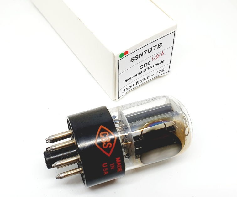 6SN7 GTB CBS USA UOS Short Bottle Singola Usata (v 179)