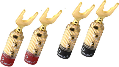 Oehlbach XXL Fusion Banana - Set 4 pezzi connettori a banana 
