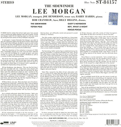 Lee MORGAN - THE SIDEWINDER (LP)