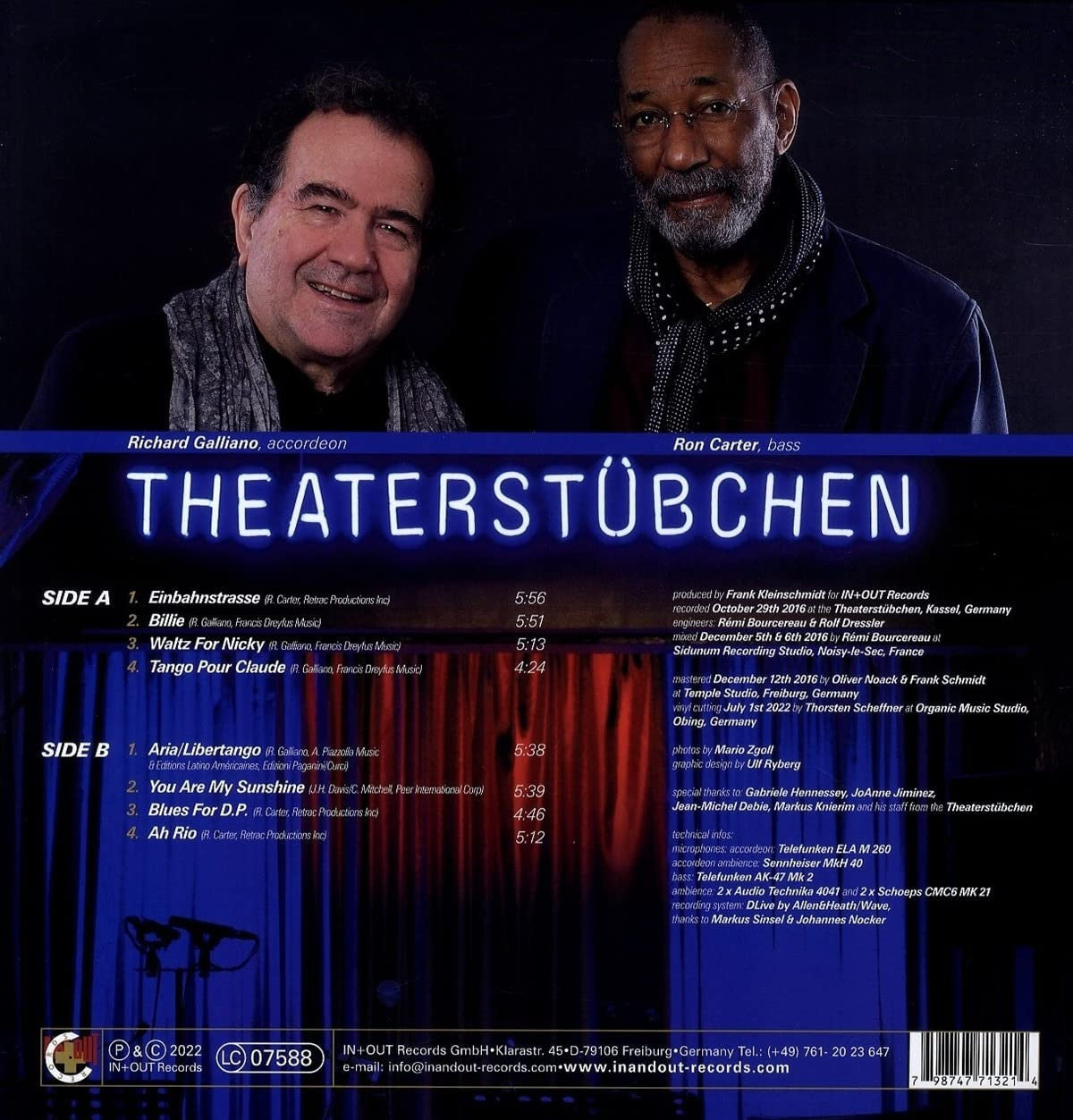 Richard GALLIANO and Ron CARTER - AN EVENING WITH (LP)