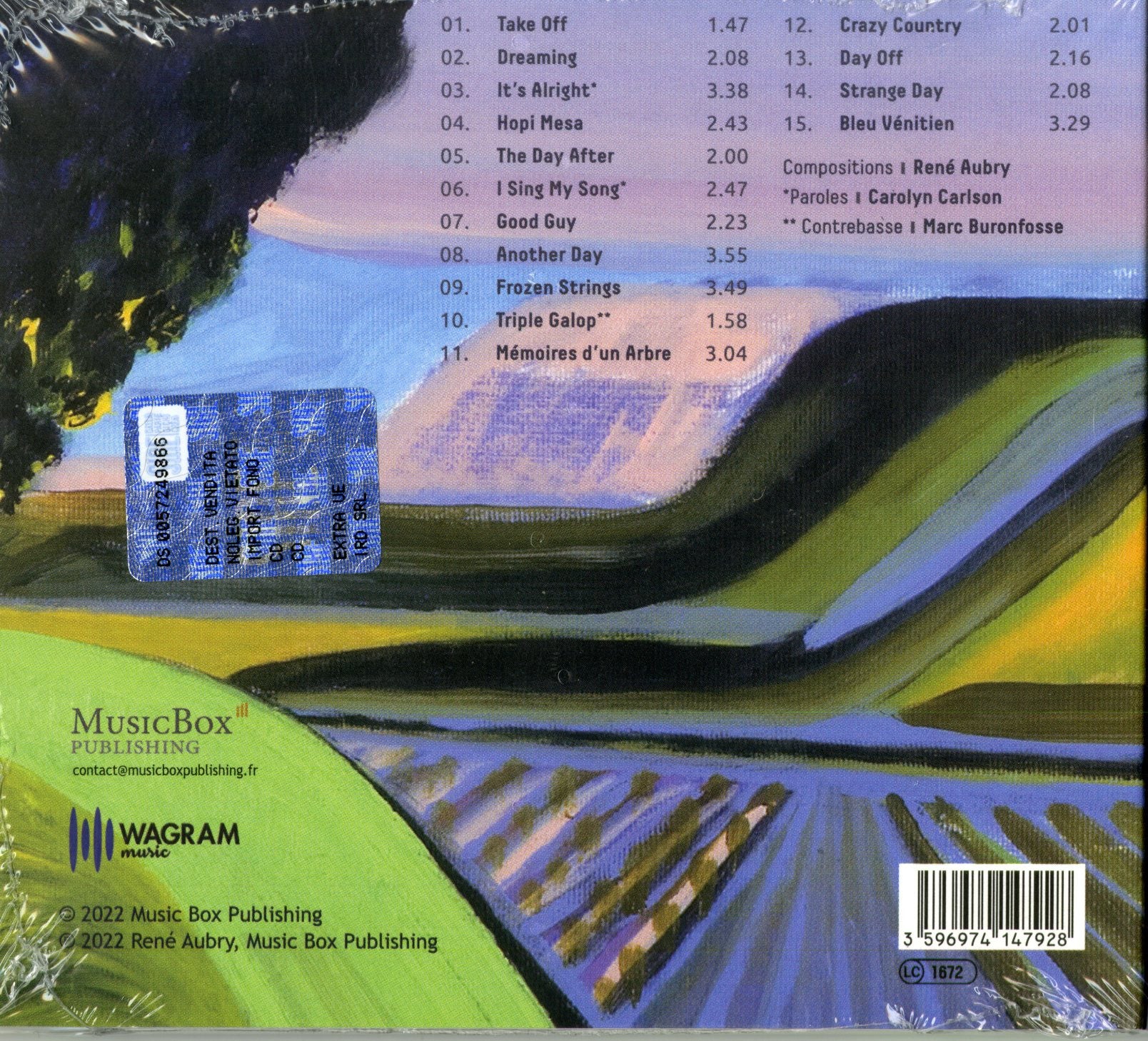 René AUBRY - I SING MY SONG (CD)