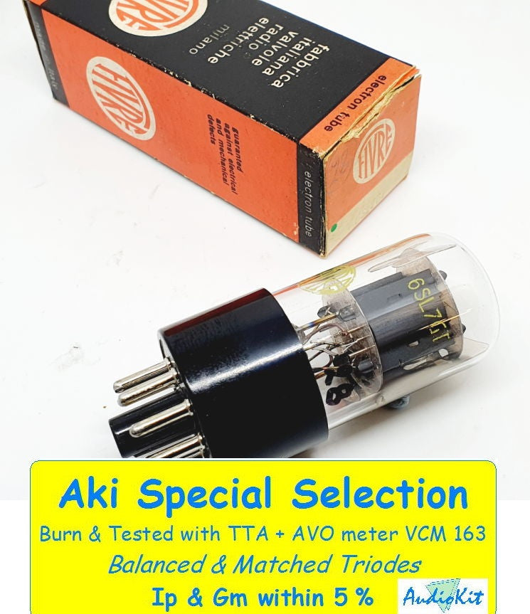 6SL7GT FIVRE NOS-NIB Black Base - 4% SPECIAL SELECTION - Singola (v28)