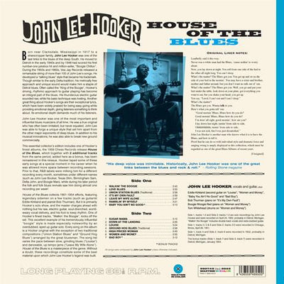 John LEE HOOKER - HOUSE OF THE BLUES (LP)