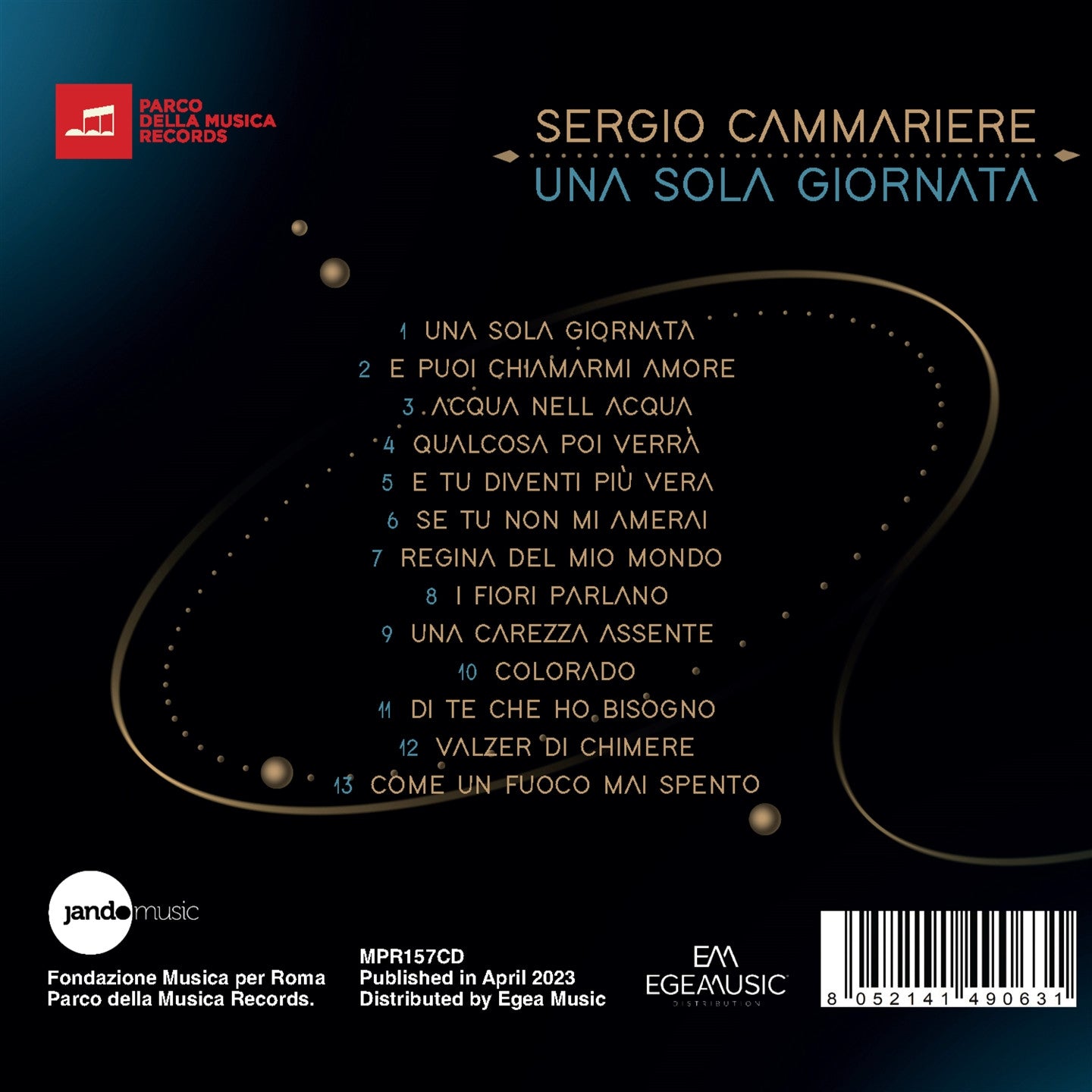 Sergio CAMMARIERE - UNA SOLA GIORNATA (CD)