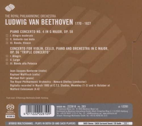 ROYAL PHILHARMONIC ORCHESTRA - BEETHOVEN, Piano Concerto N°4 (SACD Hybrid)
