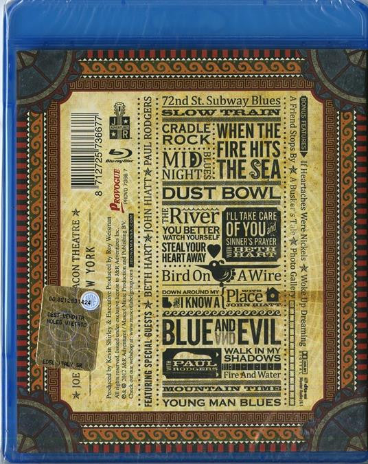 Joe BONAMASSA - LIVE FROM NEW YORK BEACON THEATRE (BLU-RAY VIDEO)