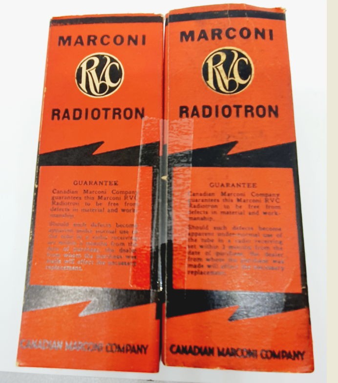 6V6G - VT107A JAN Marconi Radiotron RVC Canada NOS-NIB 1950 Coppia (v1 - v2)