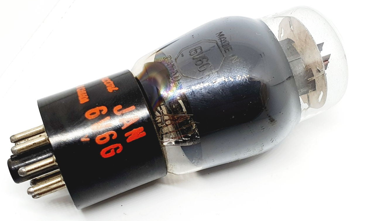 6V6G - VT107A JAN Marconi Radiotron RVC Canada NOS-NIB 1950 Coppia (v1 - v2)