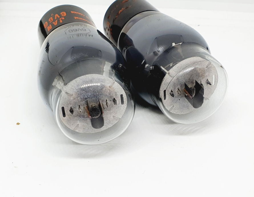6V6G - VT107A JAN Marconi Radiotron RVC Canada NOS-NIB 1950 Coppia (v1 - v2)