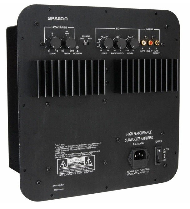 SPA500 Dayton - Amplificatore Sub a Placca classe AB con toroidale