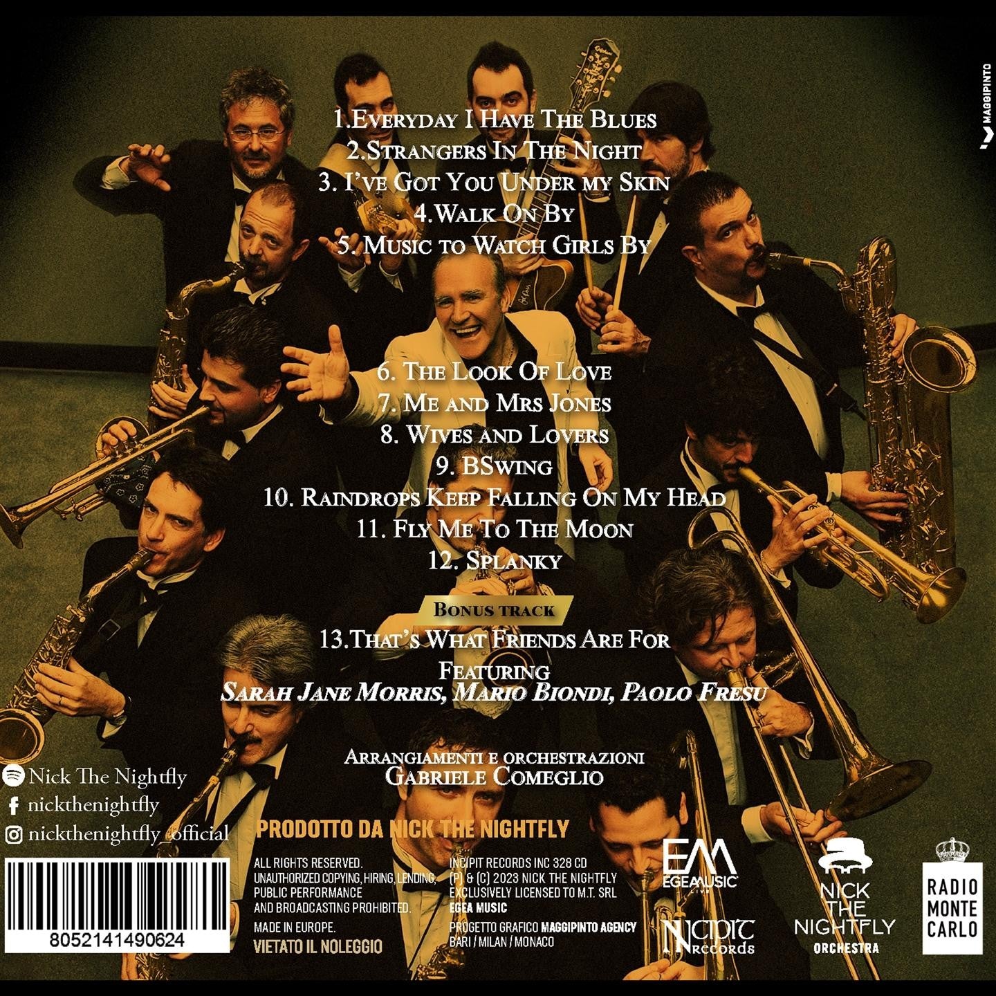 Nick THE NIGHTFLY & THE ORCHESTRA - LIVE AT THE BLUE NOTE MILAN (CD)