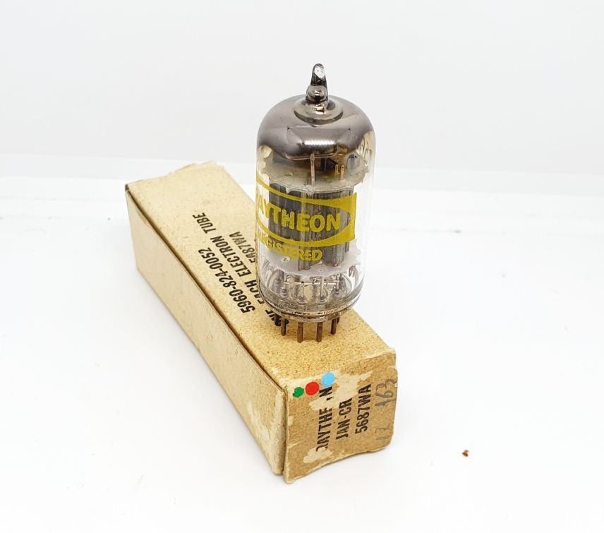 5687WA Raytheon yellow print USA NOS-NIB Singola USATA (v163)