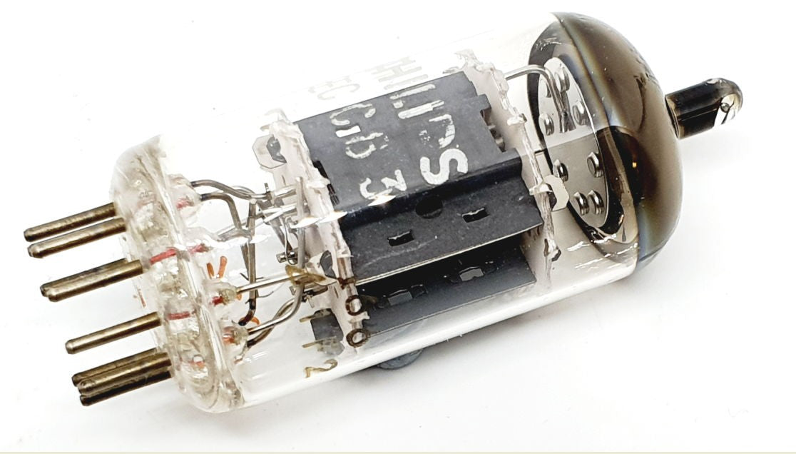 ECC83 - 12AX7 PHILIPS Dimpled Getter NOS-NIB Singola (v 336)
