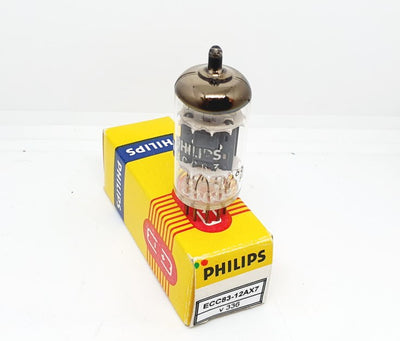ECC83 - 12AX7 PHILIPS Dimpled Getter NOS-NIB Singola (v 336)