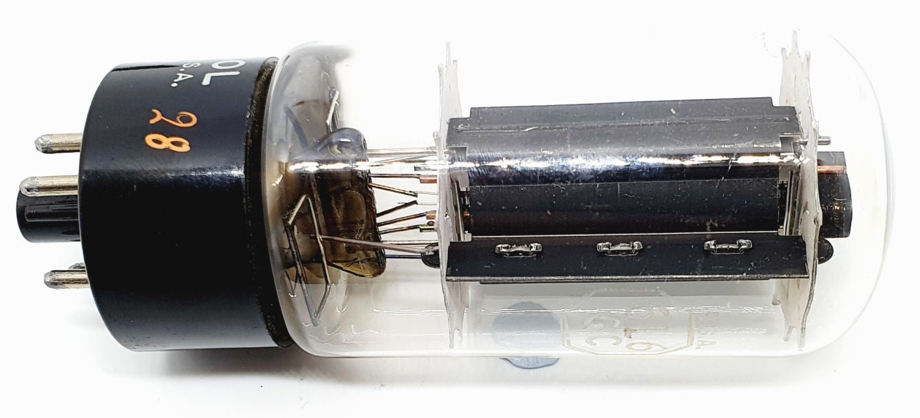 6L6GC Clear TUNG-SOL - Baldwin - RCA USA anni 60 Quartetto NOS (V28-29-30-31)