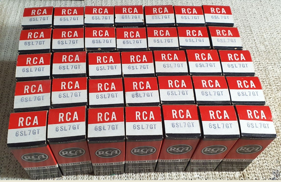 6SL7GT - VT229GT RCA USA  NOS-NIB Coppia (v60 - v63)