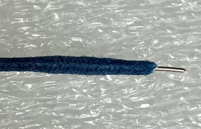 Cavo AWG 22 solid core cotone rame stagnato push back wire - Blu