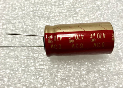 470uf 63v Elna Cerafine Red Box - Condensatore elettrolitico verticale