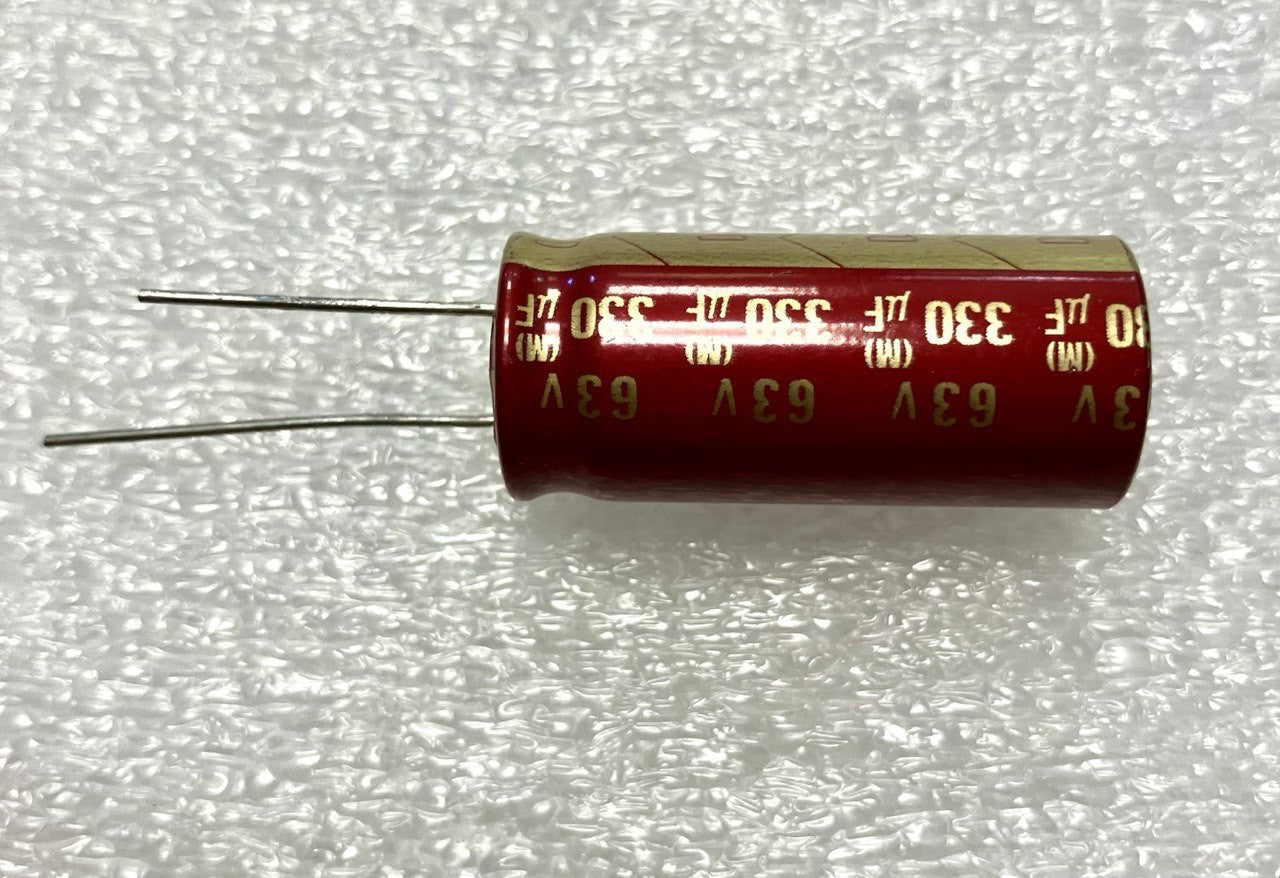 330uf 63v Elna Cerafine Red Box - Condensatore elettrolitico verticale
