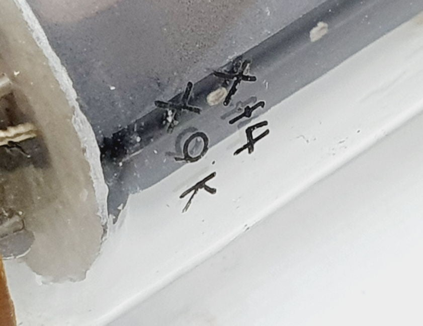EL34 Philips Xf4 D-D Getter 1957-62 UOS RARE Singola Usata (v70)