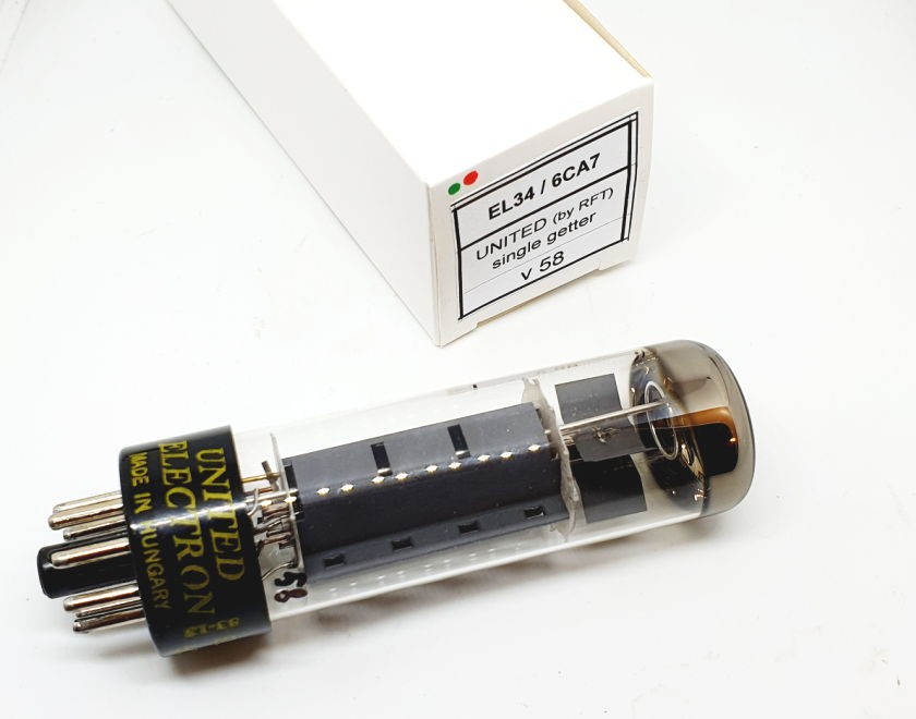 EL34 UNITED by RFT Germany/ Hungary NOS Singola (v58)