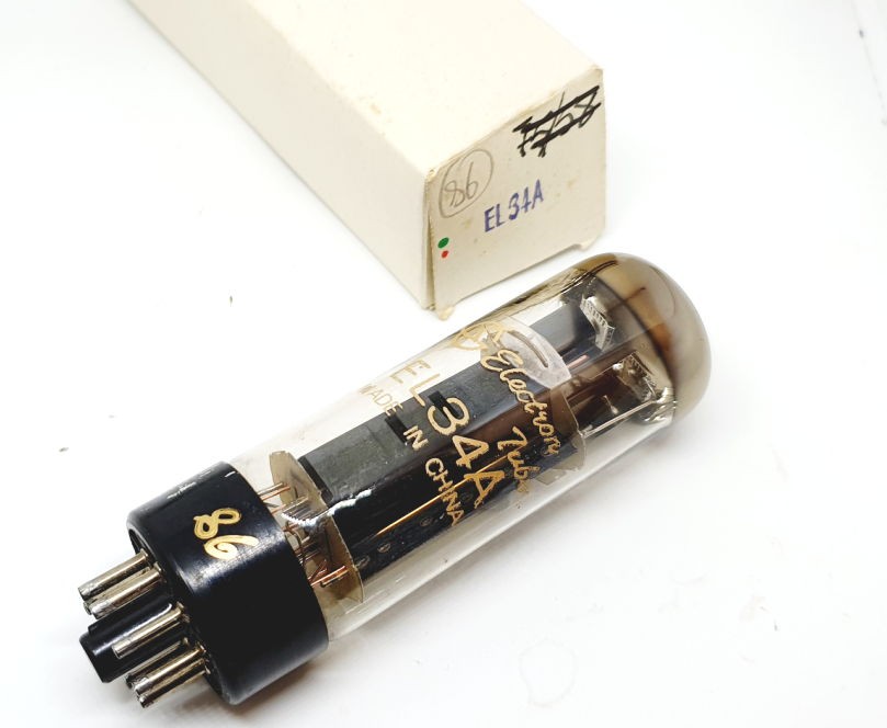 EL34A Electron Tube Cina NOS Singola (v86)