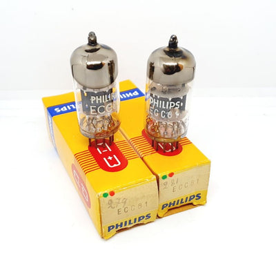 12AT7 - ECC81 Philips / Mullard NOS-NIB  Coppia (v279 - v281)