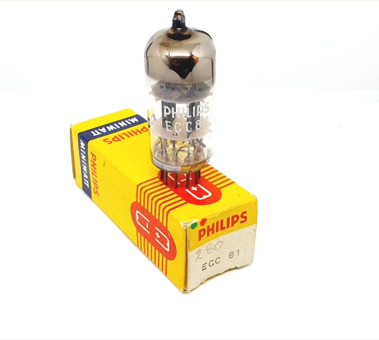 ECC81 - 12AT7 Philips / Mullard NOS-NIB  Singola (v280)