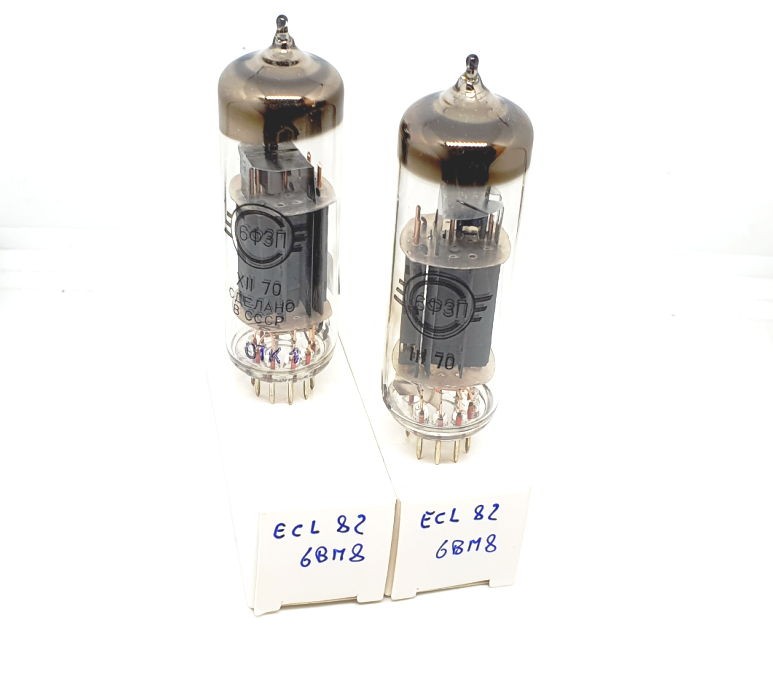 6F3P - ECL82 - 6BM8 Sveltana SED winged "C" NOS Coppia