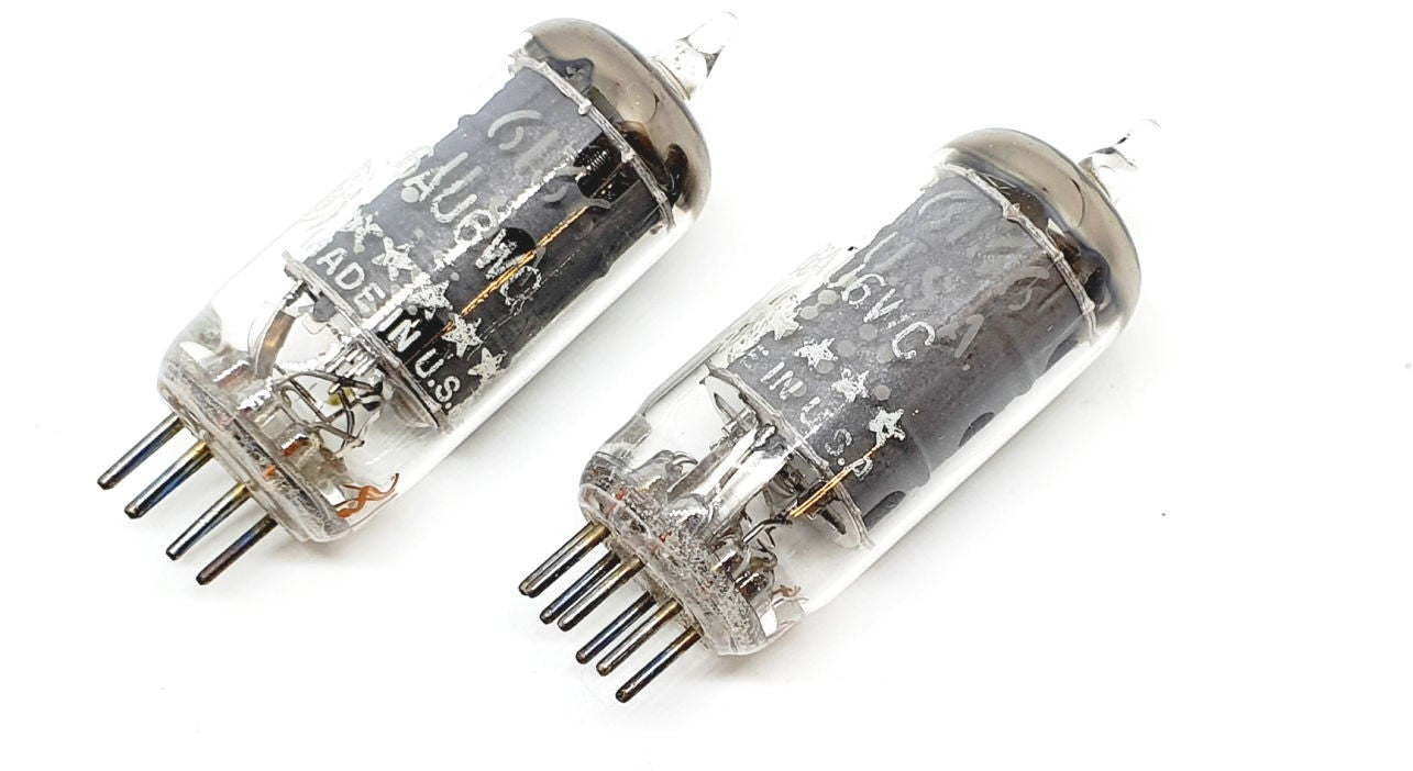6AU6WC - 6136 - EF94 GE 5 Star USA NOS - 1% SPECIAL SELECTION - Coppia v28 - v30)