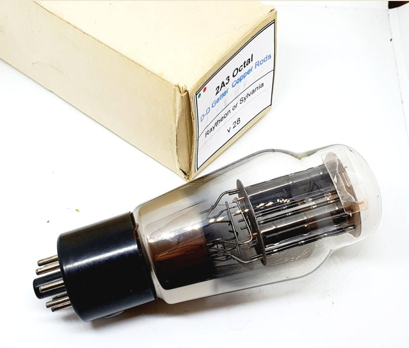 2A3 OCTAL BASE Raytheon o Sylvania NOS RARA Singola (v28)
