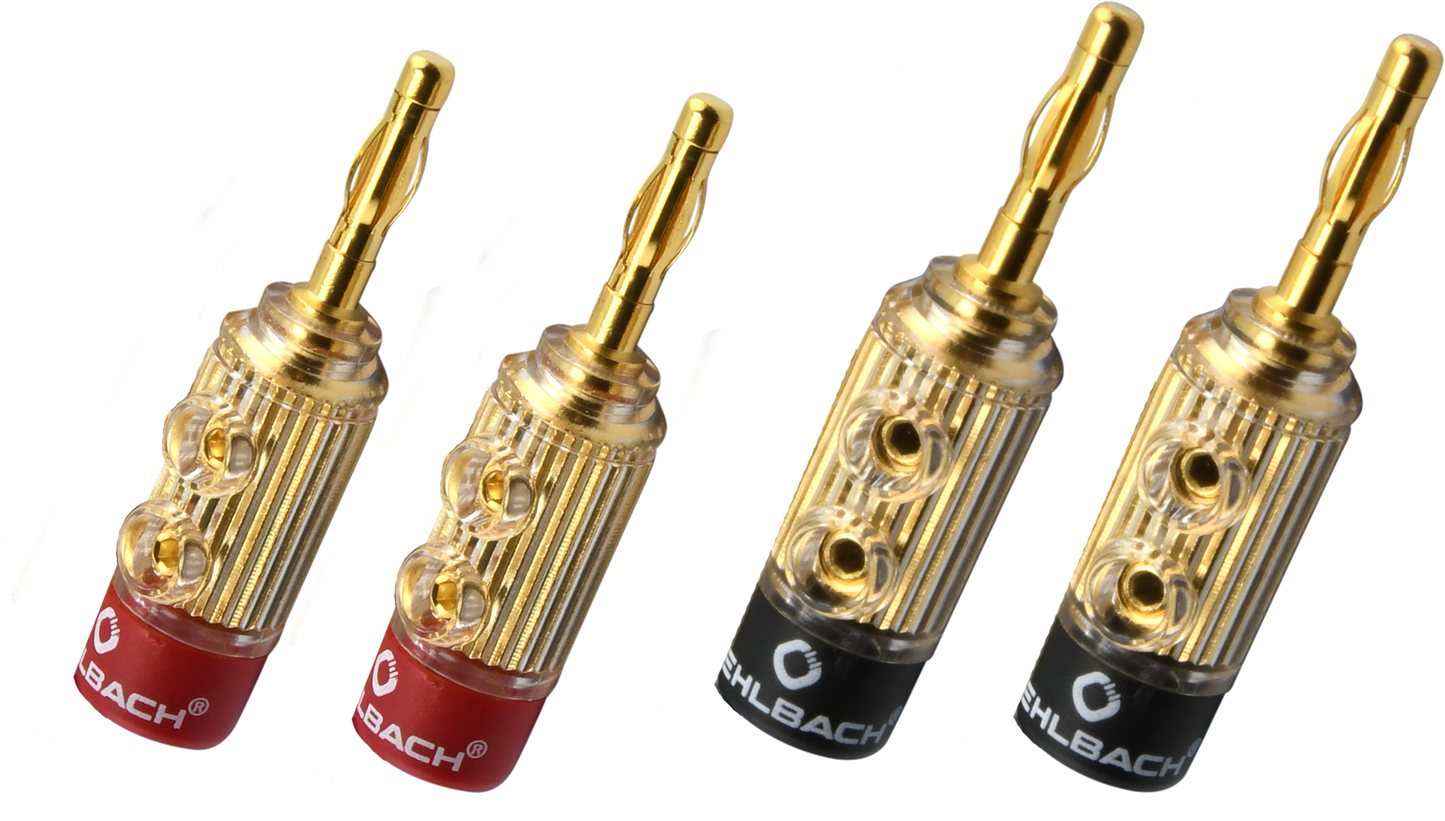 Oehlbach XXL Fusion Banana - Set 4 pezzi connettori a Banana