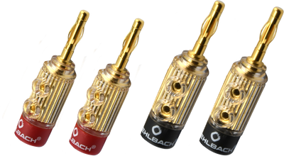 Oehlbach XXL Fusion Banana - Set 4 pezzi connettori a Banana